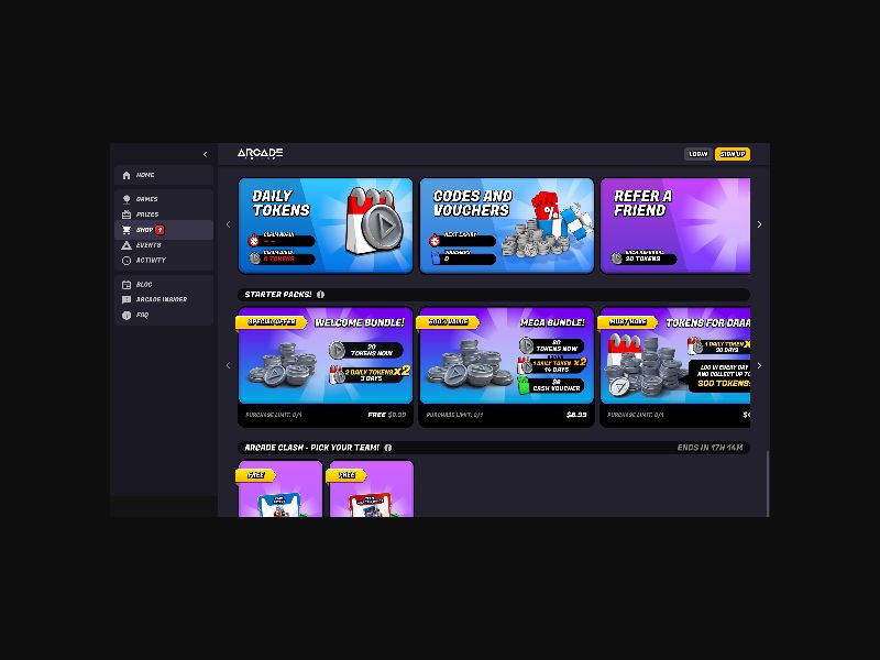 Arcade.Online - Games and Prizes - Revshare (US,CA,AU + more) [Incentive]