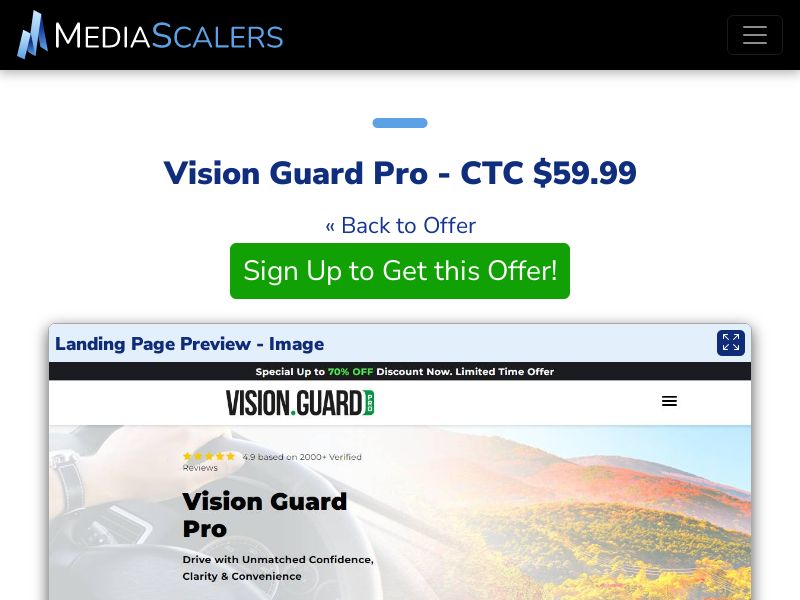 Vision Guard Pro - CTC $59.99 {+DTC, Alt-Landers} (Event Tracking) [US]