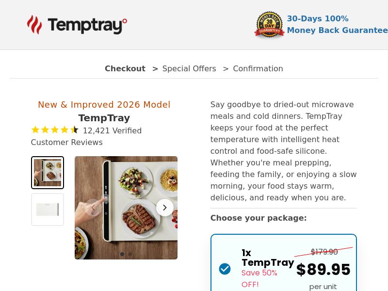 ! NEW OFFER - TempTray Heat Control Mat - DTC [US,UK,AU,FR] (Social,Banner,Native,Push,SEO,Search,Brand Bidding) - CPA