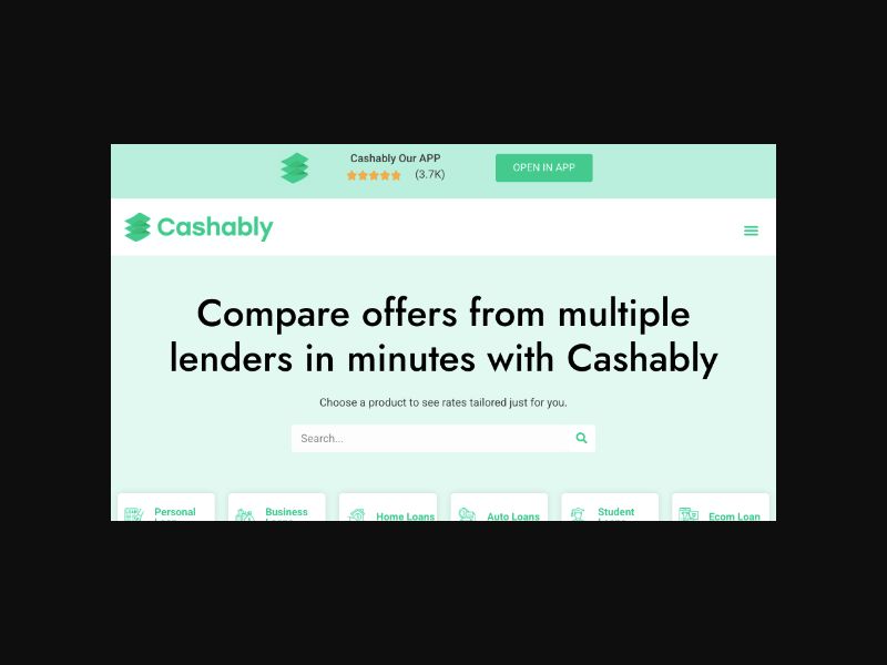 Cashably - Loans up to $50K - CPL+CPS (US)