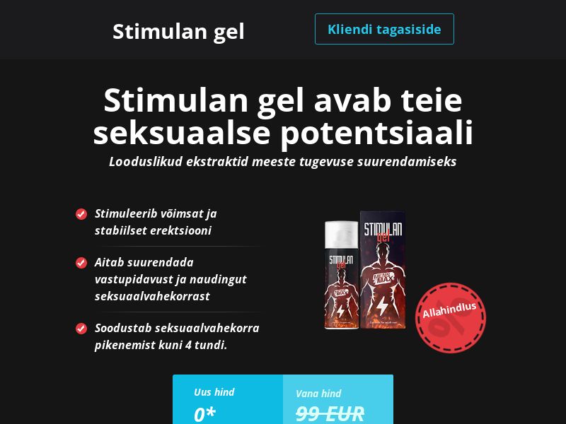 Stimulan gel 50 ml free EE - POTENCY TREATMENT PRODUCT
