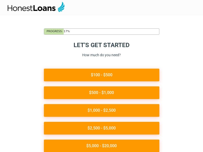 HonestLoans: Personal Loans (loans up to $2500) - US