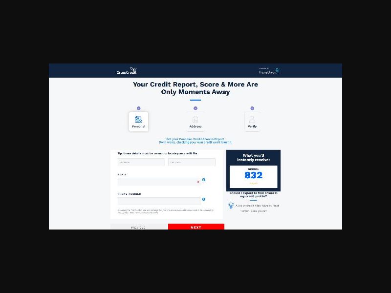 GrowCredit - Credit Reports - 7 Day Trial - CPS (CA)