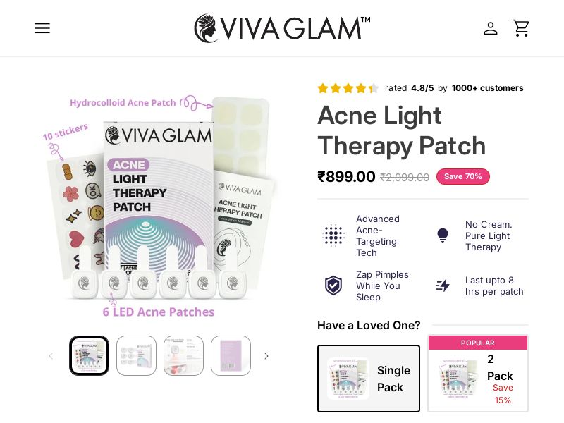 LED Acne Patch by VivaGlam CPA - India (Copy)