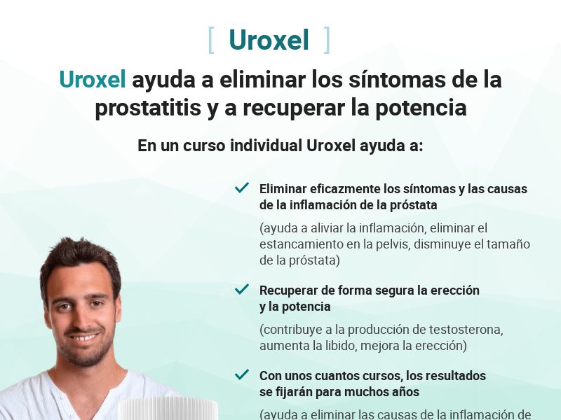 UROXEL 590 MXN - remedy for the treatment of prostatitis HOLD