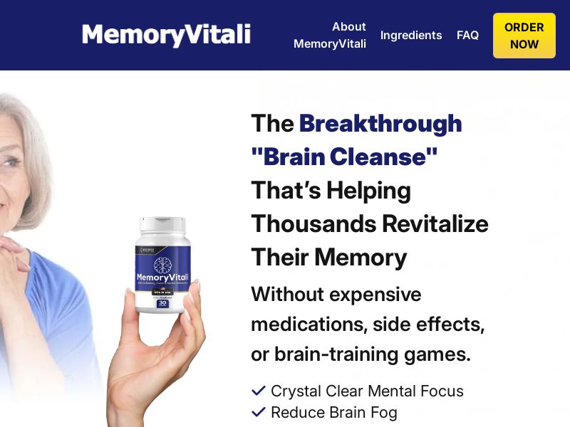 MemoryVitali Brain Health - TSL [US,CA,AU,UK] (Banner,Native,Social,Search,SEO,Brand Bidding) - CPA 