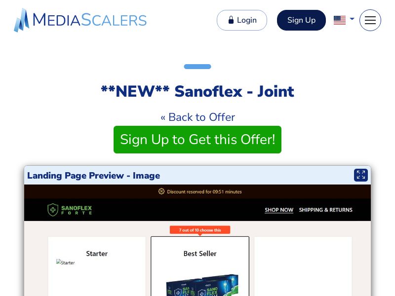 Sanoflex - Joint {+DTC} (Event Tracking) [US]