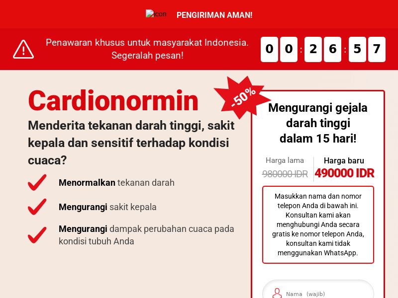 Cardionormin ID-PRESSURE STABILIZING PRODUCT HOLD