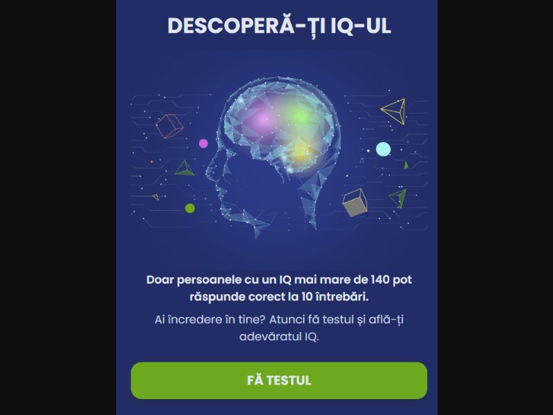 [MOB] Blue green quiz IQ /RO Click2Sms *FB/TT Pixel*