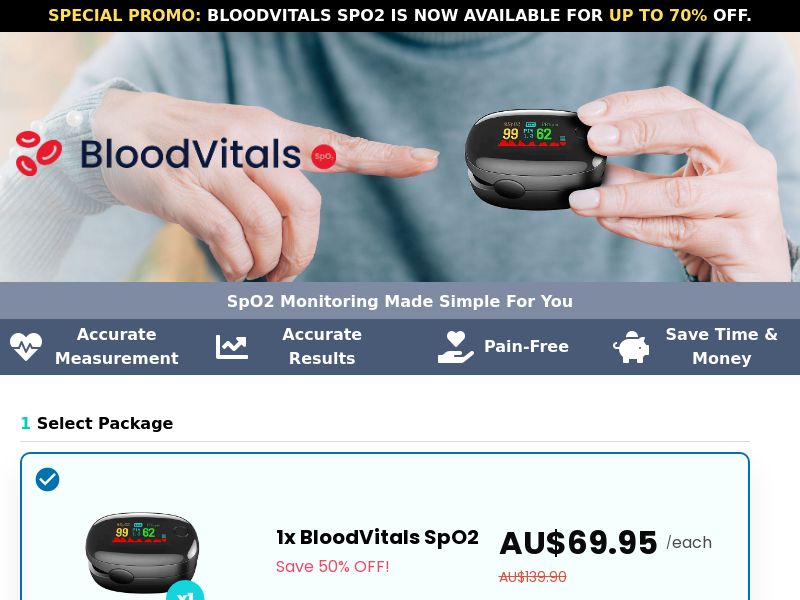 BloodVitals SpO2 - AU