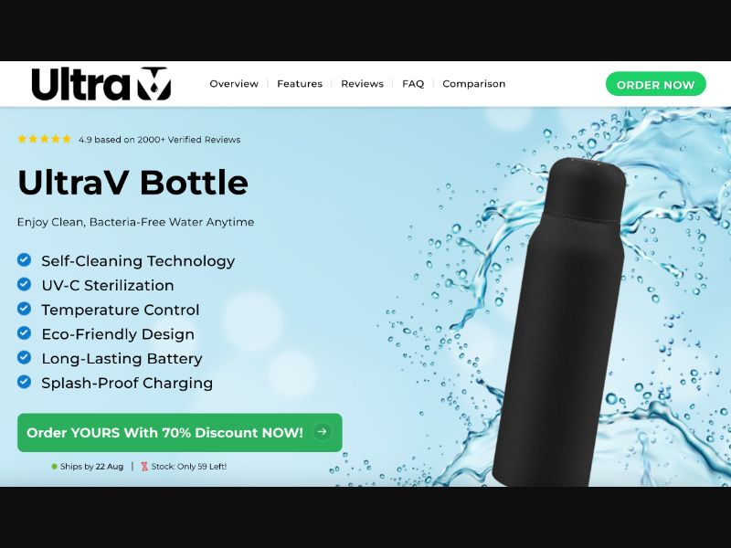 [WEB+MOB] UltraV Bottle - CTC $39,95 /US CPS