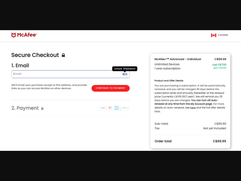 CA - McAfee DTC Advanced Individual Desktop/Mobile - Windows/Mac - CPS