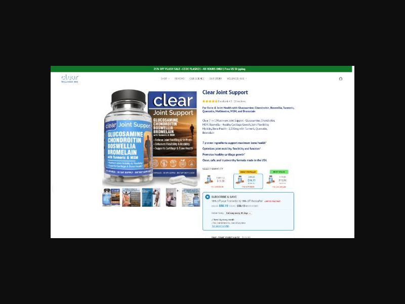 ClearWellness360 - Joint Support - RevShare (WW)