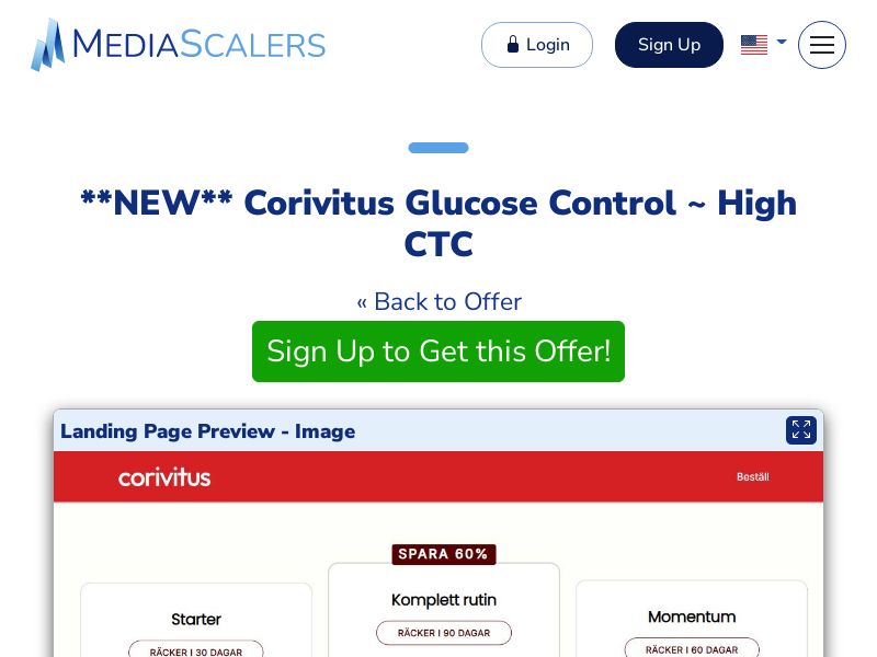 Corivitus Glucose Control ~ High CTC [SE]