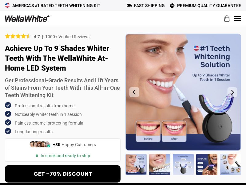 Ecom - Teeth Whitening Kit - US