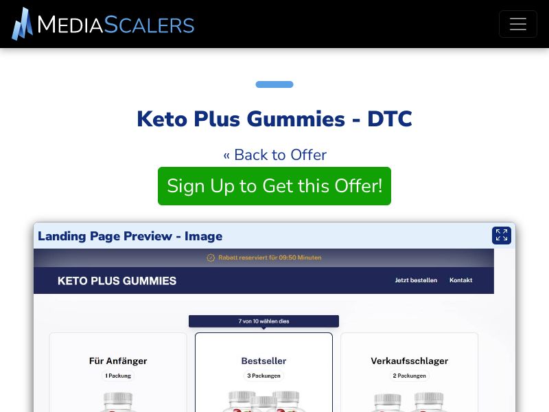 Keto Plus Gummies - DTC (Event Tracking) [DE, AT, CH]