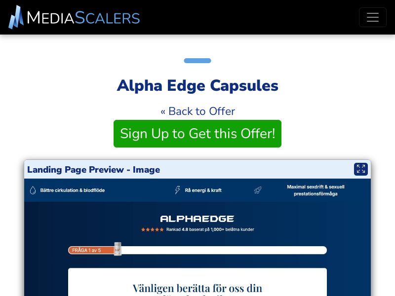 Alpha Edge Capsules {+Quiz, Advertorial} (Event Tracking) [SE]