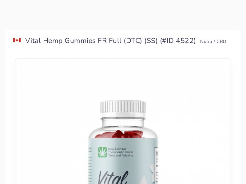 Vital Hemp Gummies FR Full (DTC) (SS)