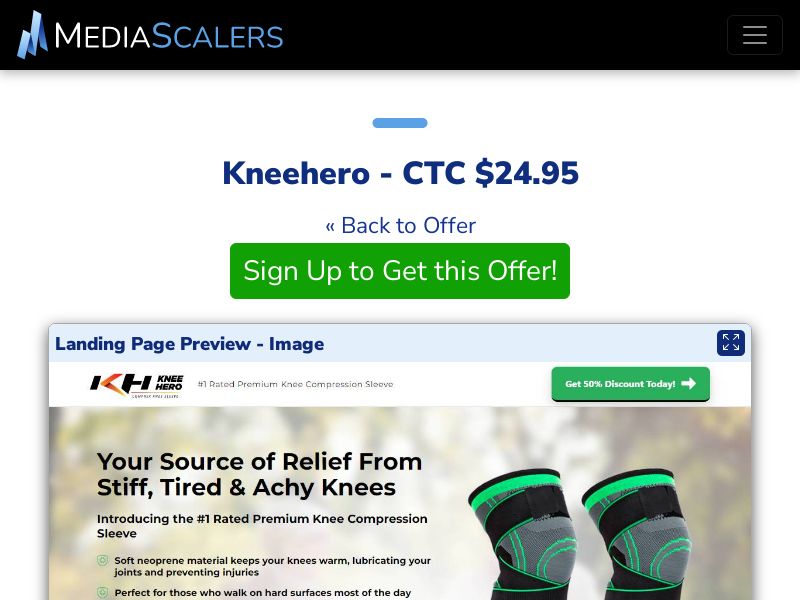 Kneehero - CTC $24.95 {+Alt-Landers} (Event Tracking) [US]