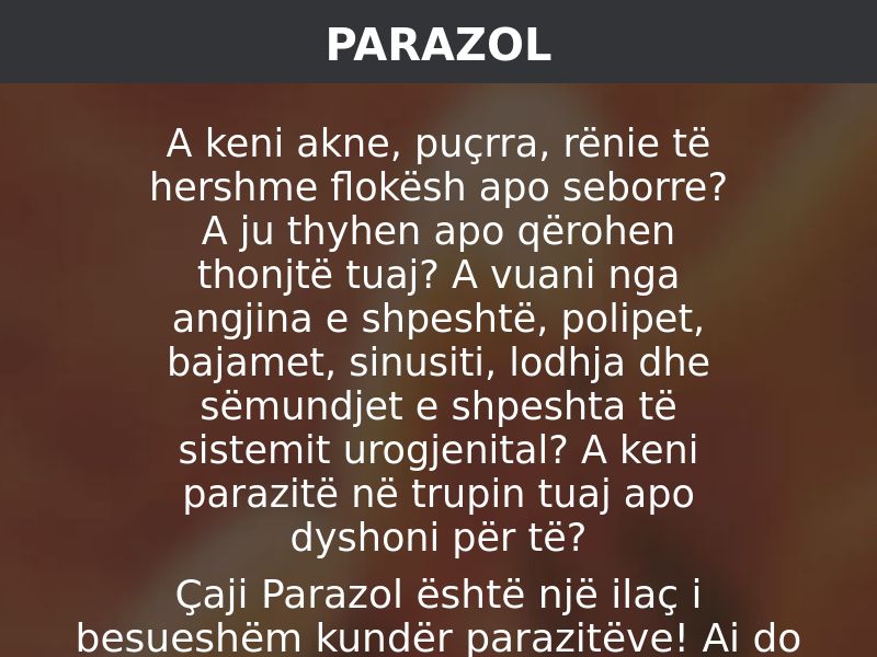 Parazol AL - anti-parasite product