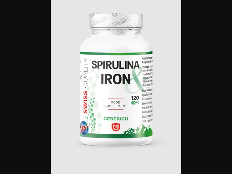Spirulina Iron - capsules for immunity