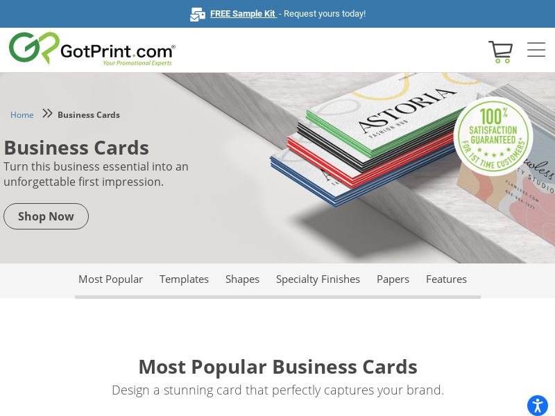 GotPrint - Get 500 Custom Business Cards for $25 | CA US