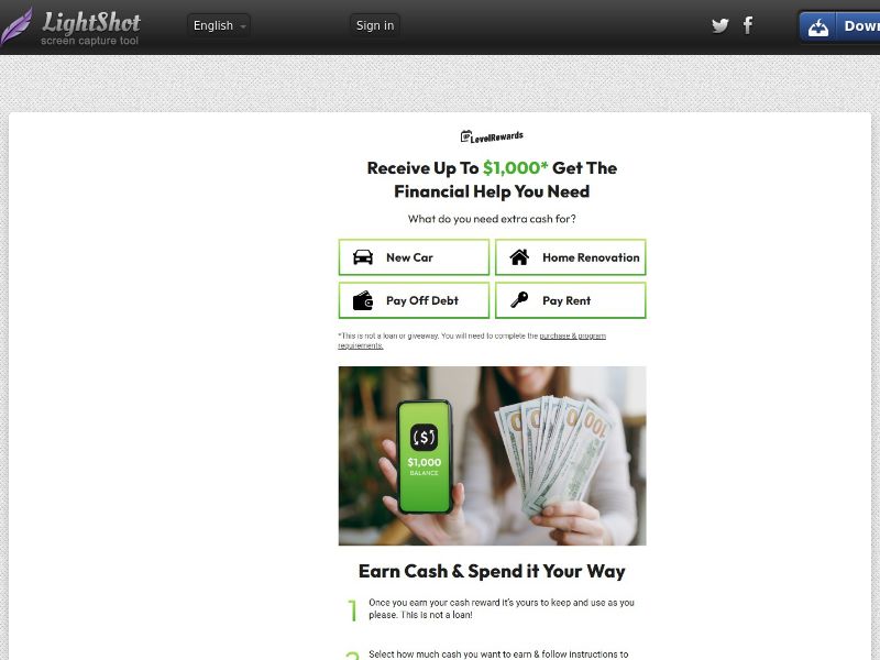Rewards US - Financial Goals - CPL | US