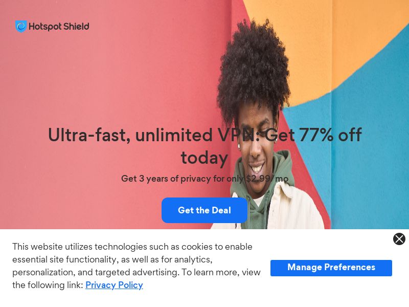 Hotspot Shield VPN - CC Submit | US