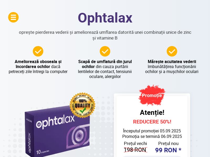 Ophtalax RO (low price) HOLD