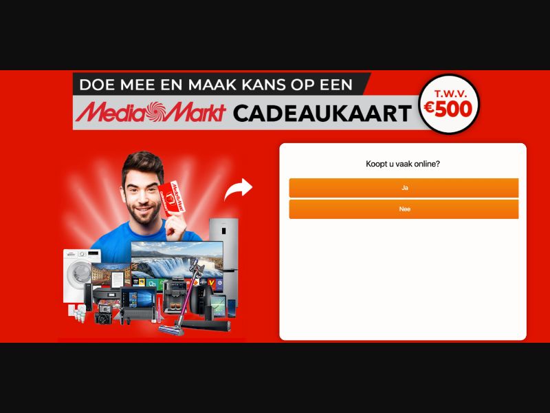 NL - Quiztionnaire - Media Markt Giftcard $500 - (CPL)