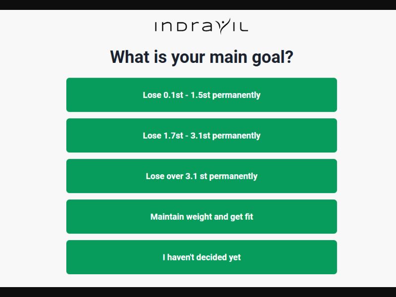 [WEB+MOB] Indravil - Quiz/DTC /UK CPS *FB Pixel*