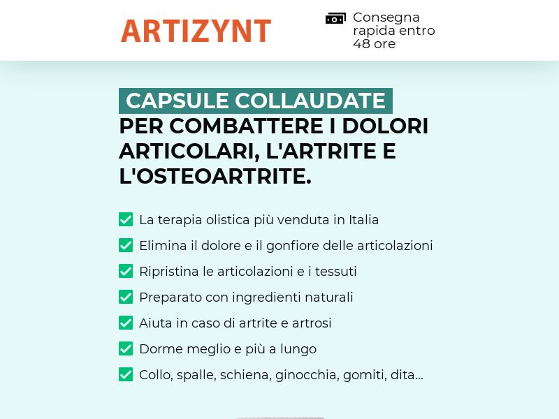 ! NEW OFFER - ArtiZynt Capsules COD [IT] (Banner,Native,Social,Search,SEO,Brand Bidding) - CPA