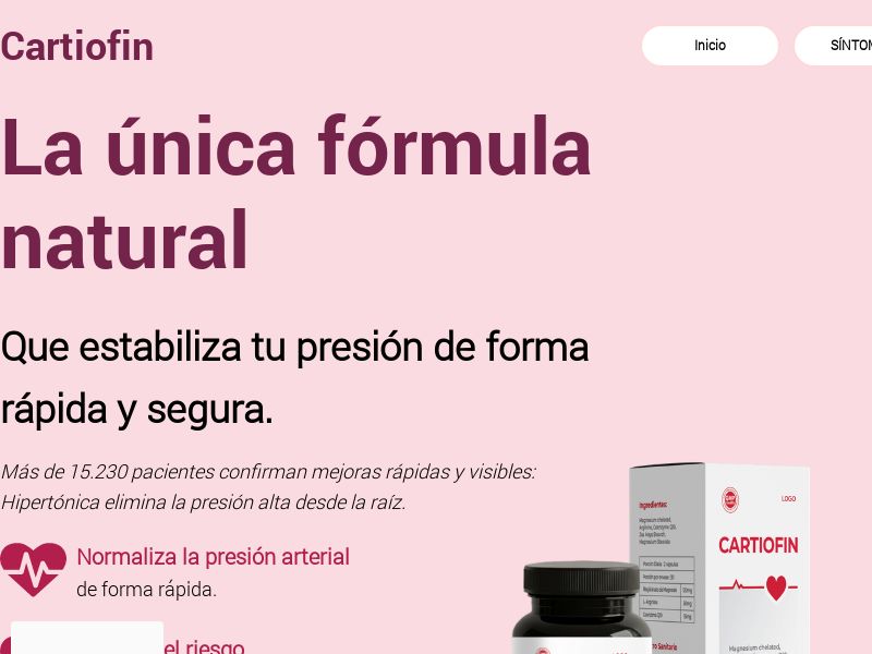 Cartiofin CO - PRESSURE STABILIZING PRODUCT