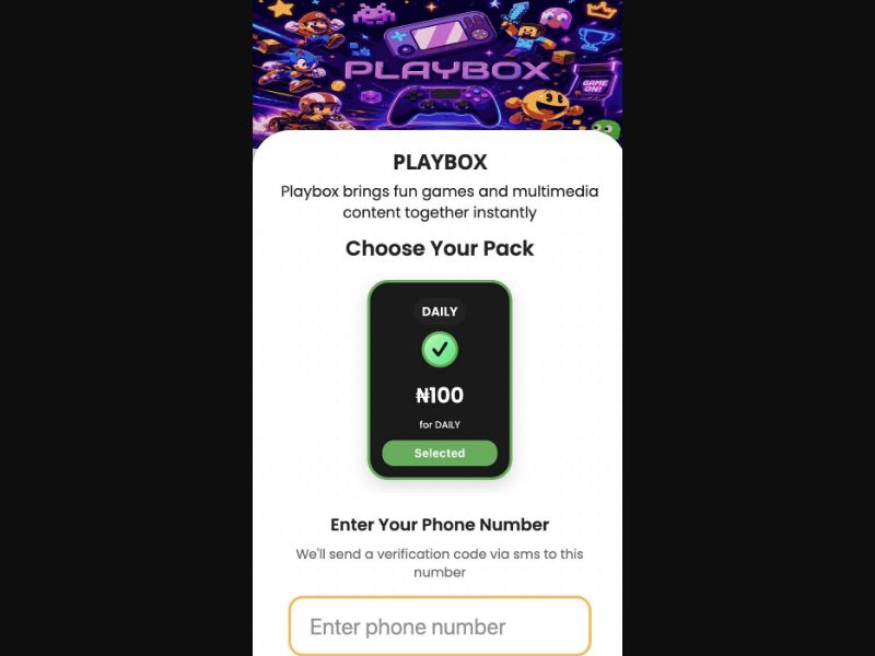 37872 - NG - [MOB] - Playbox (mfilter) - MTN - 2 Click