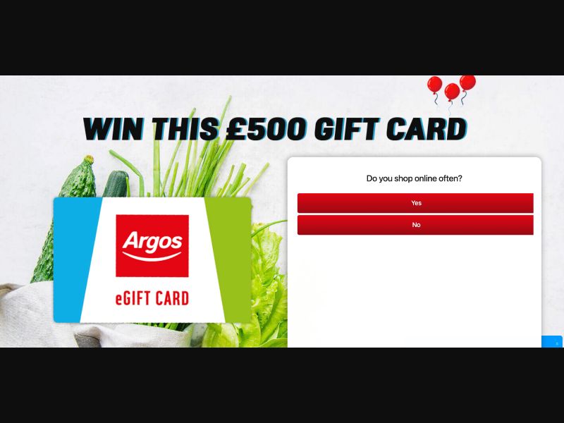 UK - Quiztionnaire - Argos Giftcard - (CPL)