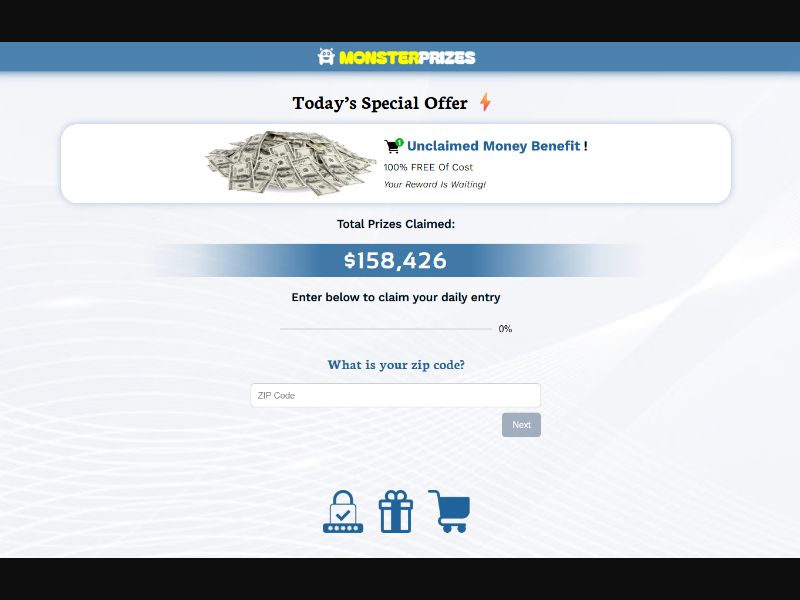 MonsterPrizes - Unclaimed Money Benefit - US