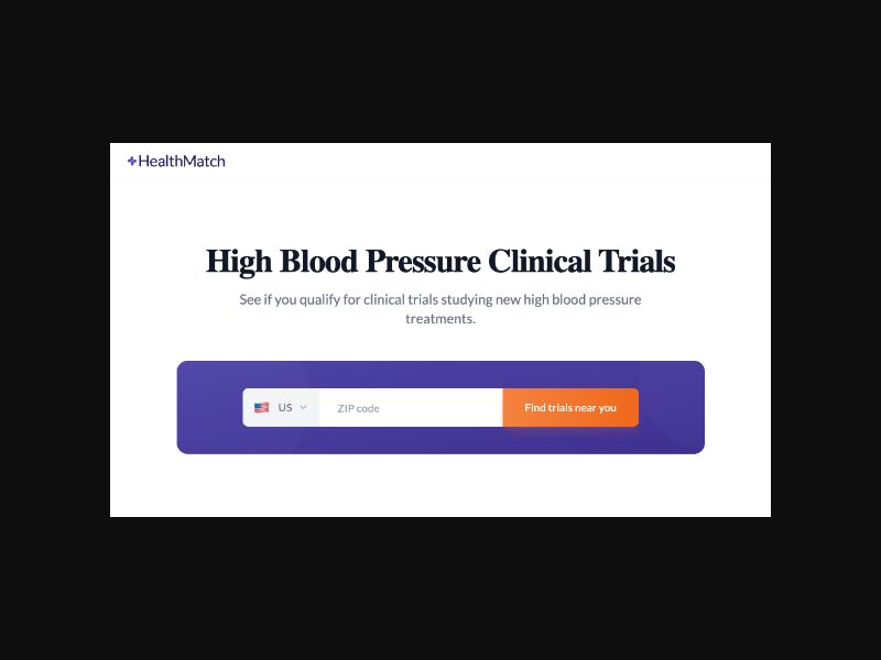 HealthMatch Clinical Trials - Hypertension Multi - CPL (US)