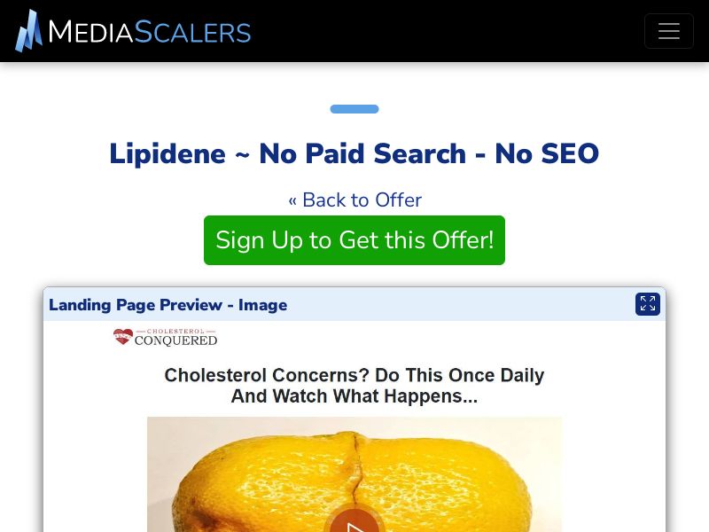 Lipidene ~ No Paid Search - No SEO [US, CA, AU, UK]