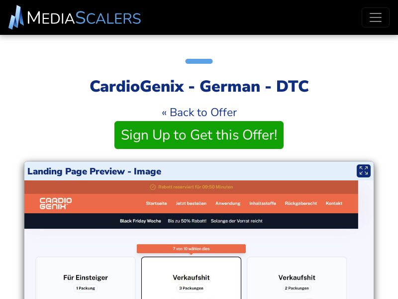 CardioGenix - German - DTC (Event Tracking) [CH]