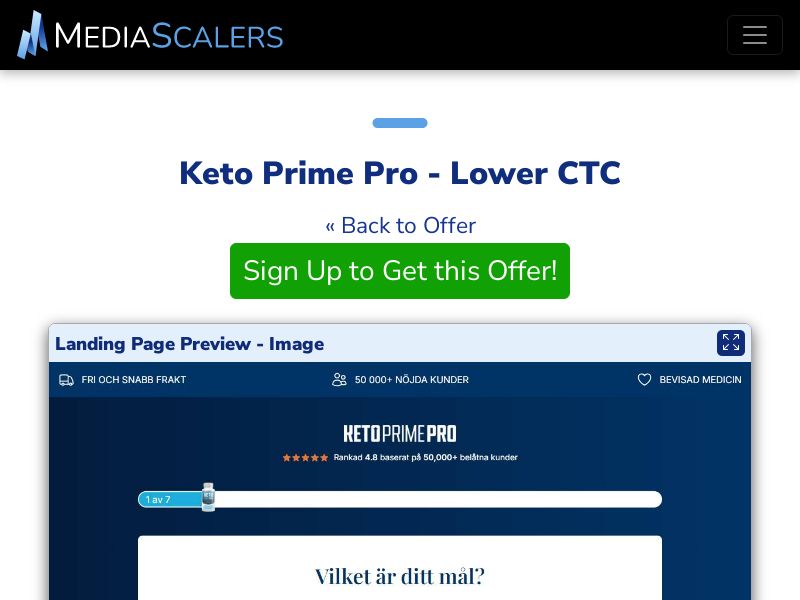 Keto Prime Pro - Lower CTC (Event Tracking) [SE]