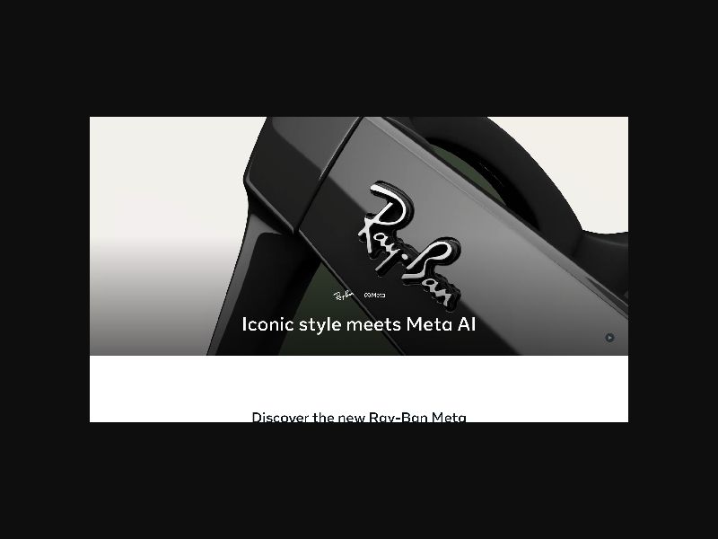 Meta - AI Glasses - RevShare (US,CA,UK + more)