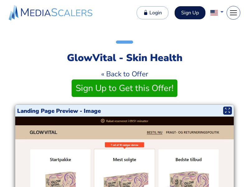 GlowVital - Skin Health {+DTC} (Event Tracking) [DK]