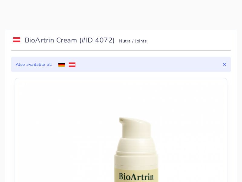 BioArtrin Cream