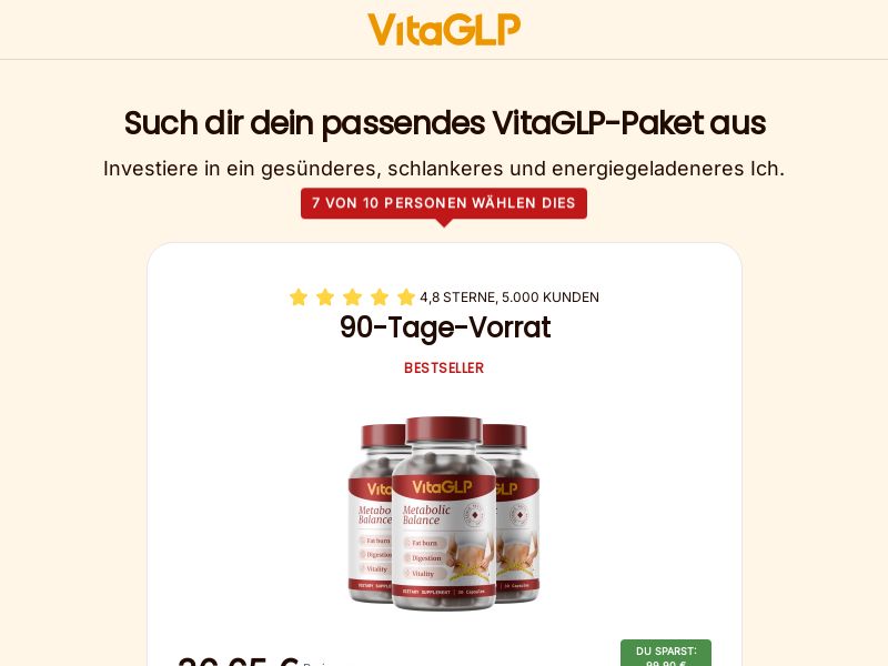 VitaGLP - Diet - DE/AT/CH/FR/BE/SE/DK/FI