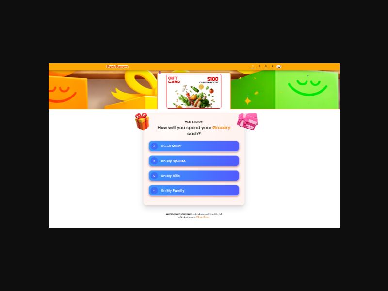 PerkPantry - $100 Grocery Gift Card - CPA (US)