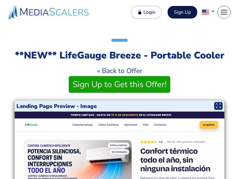 LifeGauge Breeze - Portable Cooler [ES]
