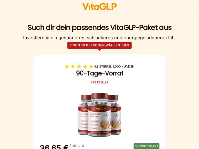 VitaGLP - Diet - DE/AT/CH/FR/BE/SE/DK/FI