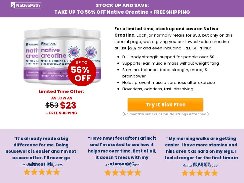 Native Creatine - TSL [US] (Social,Banner,Native,Push,SEO,Search) - CPA {No BrandBidding}