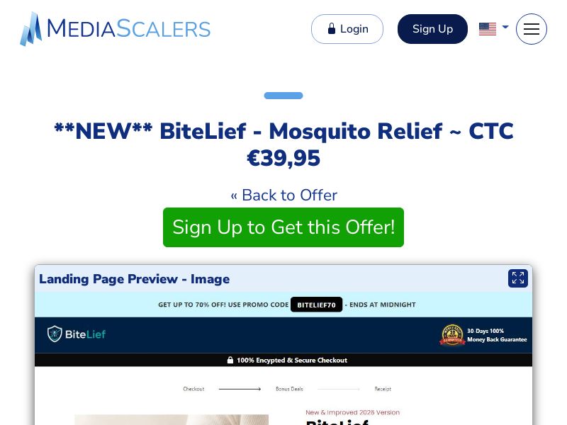BiteLief - Mosquito Relief ~ CTC €39,95 {+DTC} (Event Tracking) [IE]