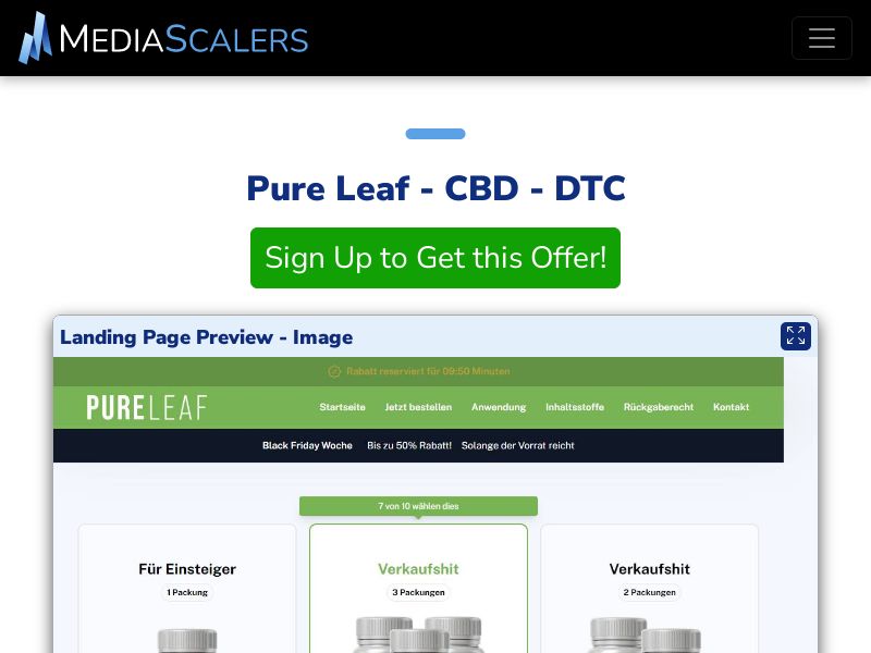 Pure Leaf - CBD - DTC (Event Tracking) [SE]